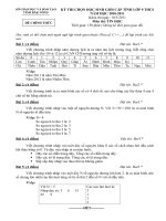 ĐỀ THI CHỌN HỌC SINH GIỎI TỈNH LỚP 9 THCS NĂM 2010 - 2011 MÔN TIN HỌC - SỞ GIÁO DỤC VÀ ĐÀO TẠO ĐẮK NÔNG