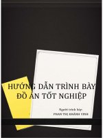 Hướng dẫn trình bày Đồ án tốt nghiệp