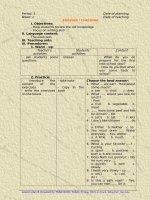 GIÁO ÁN TIẾNG ANH 8 (Học kỳ I)