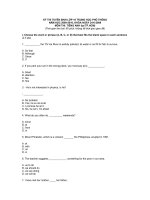 Goi y giai de thi mon T.Anh TPHCM