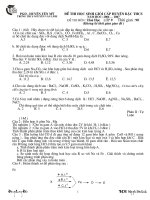 Đề thi thử HSG Hóa Học 9