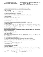 Đề tham khảo thi TN12 Toán (21)