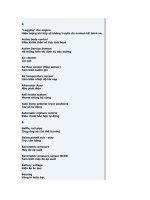 Kí hiệu trong ôtô 