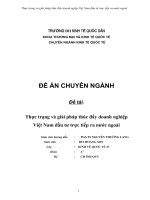 Thực trạng và giải pháp thúc đẩy doanh nghiệp Việt Nam đầu tư trực tiếp ra nước ngoài