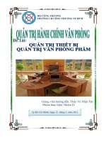 Quản trị hành chính văn phòng