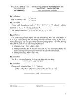 Đề thi tuyển sinh 10 của Thừa Thiên Huế