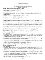 ĐỀ THI THỬ ĐẠI HỌC MÔN TOÁN ĐỀ SỐ 185