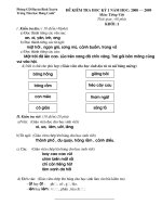 de kiem tra TV hoc ky 1