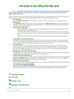 Giải pháp tự học tiếng Anh hiệu quả