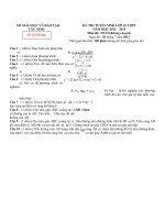 Đề thi tuyển sinh lớp 10 THPT năm học 2012-2013 môn TOÁN - SỞ GIÁO DỤC VÀ ĐÀO TẠO TÂY NINH
