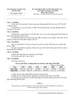 ĐỀ THI CHỌN ĐỘI TUYỂN HỌC SINH GIỎI QUỐC GIA MÔN ĐỊA LÝ năm 2012