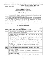 Hướng dẫn chấm thi Đề thi tốt nghiệp trung học phổ thông năm 2012 môn ngữ văn