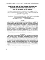 NGHIÊN CỨU ẢNH HƯỞNG MẬT ĐỘ HỐC VÀ PHƯƠNG THỨC GIEO HẠT ĐẾN SINH TRƯỞNG, PHÁT TRIỂN VÀ NĂNG SUẤT CỦA GIỐNG LẠC L23 TRONG ĐIỀU KIỆN VỤ XUÂN TẠI Ý YÊN - NAM ĐỊNH