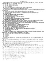 Thi thử ĐH môn Sinh - Đề số 5