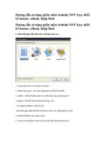 Hướng dẫn sử dụng phần mềm Sothink SWF Easy thiết kế banner