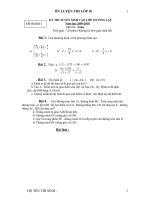 Đê thi thử toán 9 cuchay