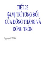 TIET 23 HH 9 VI TRI TUONG DOI CUA DUONG THANG VA DUONG TRon