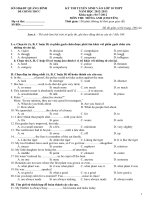 ĐỀ THI TUYỂN SINH VÀO LỚP 10 THPT NĂM HỌC 2012-2013 MÔN TIẾNG ANH CHUYÊN - SỞ GIÁO DỤC VÀ ĐÀO TẠO QUẢNG BÌNH