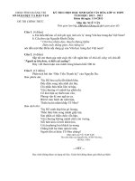 ĐỀ THI CHỌN HỌC SINH GIỎI VĂN HÓA LỚP 11 THPT NĂM HỌC 2012 – 2013 MÔN NGỮ VĂN TỈNH QUẢNG TRỊ