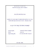 Nghiên cứu giảm thiểu ô nhiễm môi trường các làng nghề trên địa bàn huyện từ sơn   tỉnh bắc ninh 