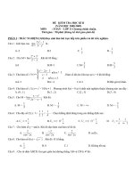 ĐỀ KIỂM TRA 11 CƠ BẢN 08-09