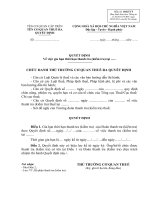  QUYẾT ĐỊNH  Về việc gia hạn thời hạn thanh tra (kiểm tra) tại ......