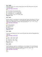 Bộ đề trắc nghiệm-Đáp án số 109 môn Hóa