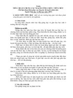 TIÊU CHUẨN NGHIỆP VỤ VIÊN CHỨC