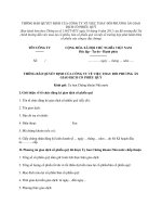 MẪU THÔNG BÁO QUYẾT ĐỊNH CỦA CÔNG TY VỀ VIỆC THAY ĐỔI PHƯƠNG ÁN GIAO DỊCH CỔ PHIẾU QUỸ