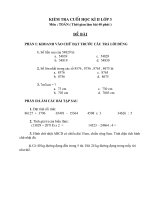 đề kiểm tra HK II lớp 3