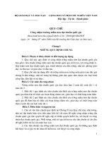 QUI CHẾ MẦM NON CHUẨN QUỐC GIA