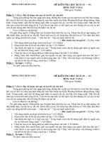 Đề thi học kỳ II - Năm 2009