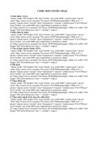 Code một số đoạn nhạc