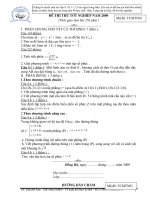 Đề thi thử tốt nghiệp 12 - năm 2009 - Mã 01