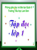 Tập đọc 1 : Chuyện ở lớp ( tiết 1 )
