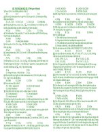 De on so 03(ST có dap an)