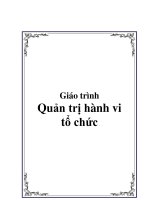 sách quản trị hành vi tổ chức