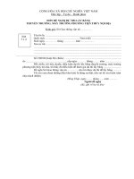 ĐƠN ĐỀ NGHỊ DỰ THI LẤY BẰNG  THUYỀN TRƯỞNG, MÁY TRƯỞNG PHƯƠNG TIỆN THỦY NỘI ĐỊA