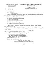 Đề thi học kỳ II năm học 2008-2009 (đè 2)