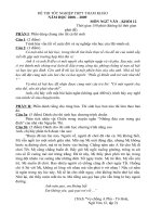 Mot so de thi TN THPT