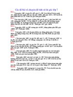 chuyên đề tính góc