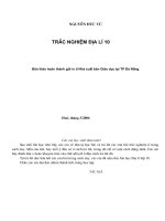 TRẮC NGHIỆP ĐỊA LÍ 10-TỰ NHIÊN