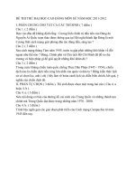 ĐỀ THI THỬ ĐẠI HỌC-CAO ĐẲNG MÔN SỬ NĂM HỌC 2011-2012 