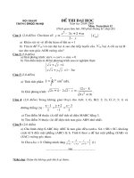 Đề thi ĐH Toán Khối A+B năm 2009(CT mới)