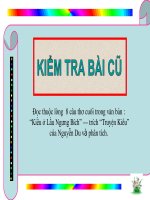 TIẾT 36: MÃ GIÁM SINH MUA KIỀU