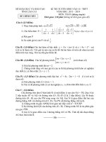 ĐỀ THI TUYỂN SINH VÀO LỚP 10 MÔN TOÁN NĂM HỌC 2013 – 2014 CỦA SỞ GIÁO DỤC VÀ ĐÀO TẠO LÀO CAI 