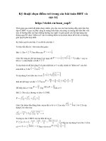 Kỹ thuật chọn điểm rơi chứng minh BĐT