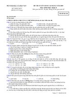 ĐỀ THI TUYỂN SINH CAO ĐẲNG NĂM 2009 Môn: SINH HỌC; Khối: B mã đề  246 