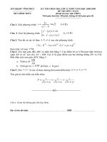 De va dap an HSG 12 Vinh Phuc