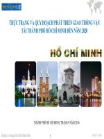 THỰC TRẠNG VÀ QUY HOẠCH PHÁT TRIỂN GIAO THÔNG VẬN TẢI THÀNH PHỐ HỒ CHÍ MINH